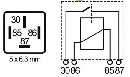 RELAY 12V4PIN 40A