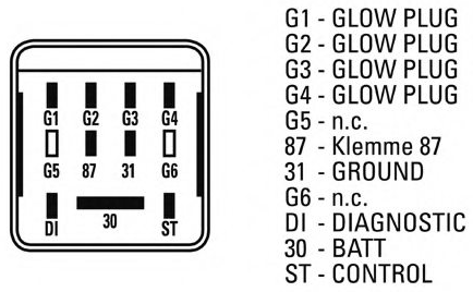 Diesel Glow Plug Relay 12V9PIN