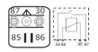 RELAY 12V4PIN 100A