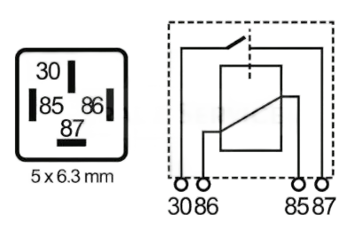 RELAY 12V4PIN 40A