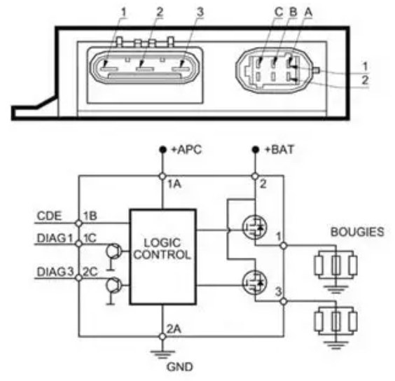 glow plug relay 12V6PIN